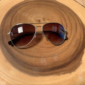 BANANA REPUBLIC Brown Aviator Sunglasses